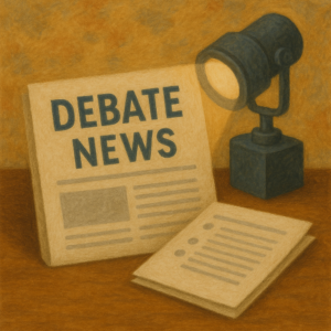 This image represents the news of the world of debate and highlights of great debaters.